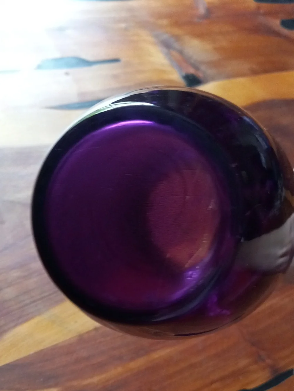 Purple Glass Vase - Unbranded Elegant Home Accent